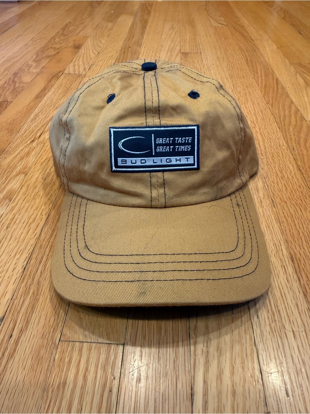 Budlight Great Taste Great Times Tan Cotton Baseball Hat
